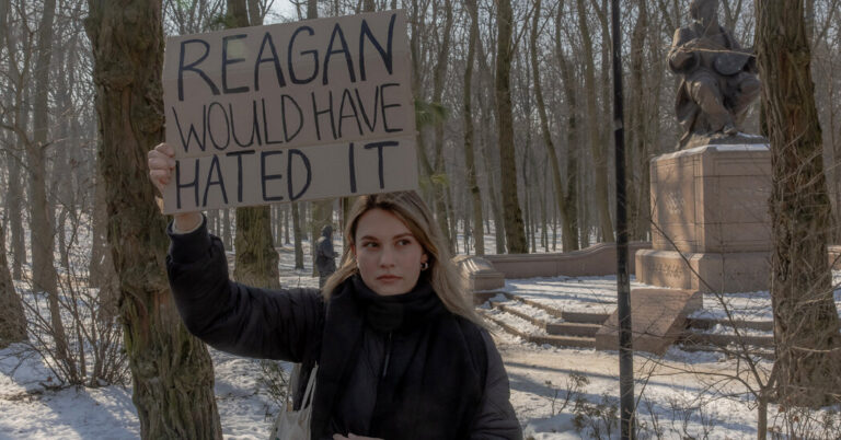 Rare Protest at U.S. Embassy in Ukraine Reflects Fears Over Trump