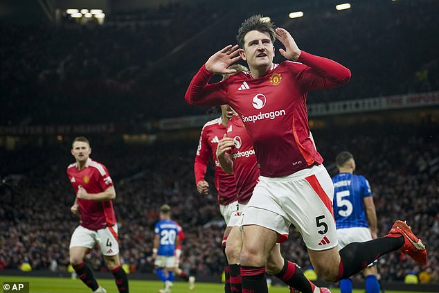 Man United 3-2 Ipswich: Ruben Amorim’s 10-men edge out five-goal thriller after Patrick Dorgu’s straight red card… with Harry Maguire netting the winner at Old Trafford
