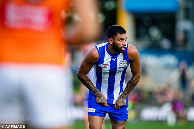 ‘Threat from female players’ puts a stop to fallen star Tarryn Thomas’s footy comeback after he was axed from the AFL over his treatment of women