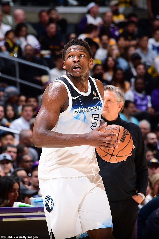 Shocking moment Anthony Edwards fires ball at fans in frustration after being ejected against the Lakers