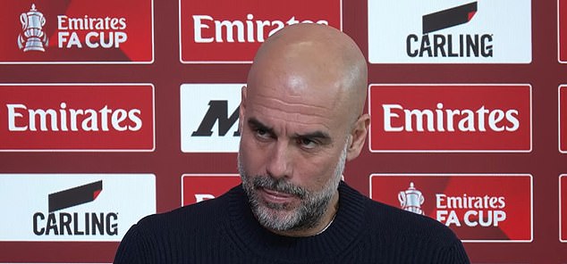 Riled-up Pep Guardiola refuses to answer questions on Man City being reported to the European Commission over ‘Enron-style’ financial scandal claims