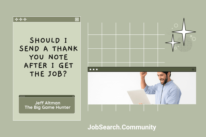 Should I Send a Thank You Note After I Get the Job? #shorts