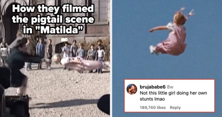 A Behind-The-Scenes Look At How The Iconic Pigtail Scene In "Matilda" Was Filmed Is Going Mega Viral, And You Have GOT To See It