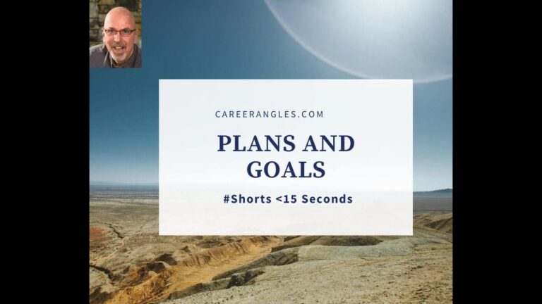 Plans and Goals