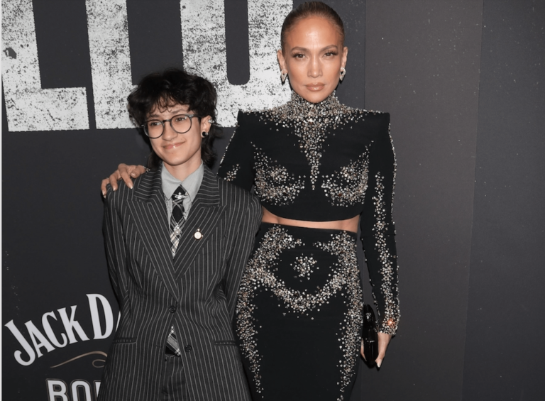 Jennifer Lopez Attends Othello Broadway Opening with Child Emme Wearing Zuhair Murad Couture Fall 2024 Top and Skirt Set