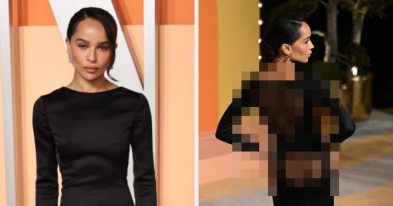 Zoë Kravitz's Butt-Baring Oscars Afterparty Dress Is Extremely Divisive