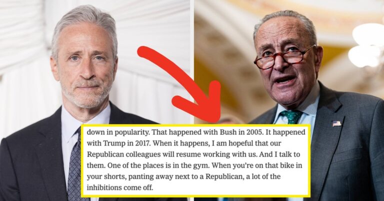 Jon Stewart Criticizes Chuck Schumer’s Bipartisan Approach