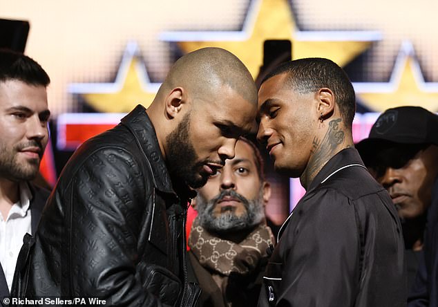 Chris Eubank Jr fires back at Conor Benn AGAIN and demands answers over failed drug tests – after slapping rival with an egg during their face-off