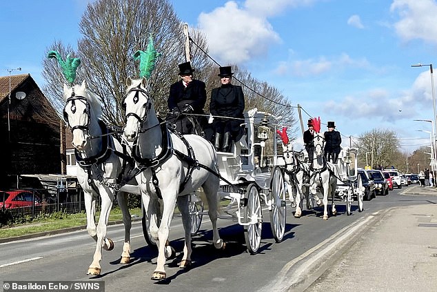 Mourners line the streets as teenage boy and his nine-year-old sister who were killed while riding an e-scooter are laid to rest