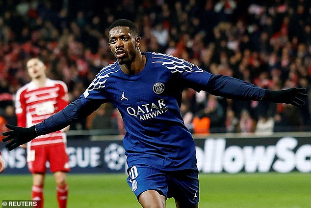 How Ousmane Dembele became the poster boy of a new-look PSG – the ex-Barcelona winger is thriving in a new role to lead Europe’s scoring charts this year, writes LEWIS STEELE