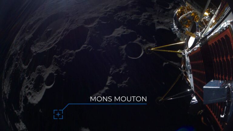The private Athena moon lander will touch down near the moon’s south pole today: Watch it live