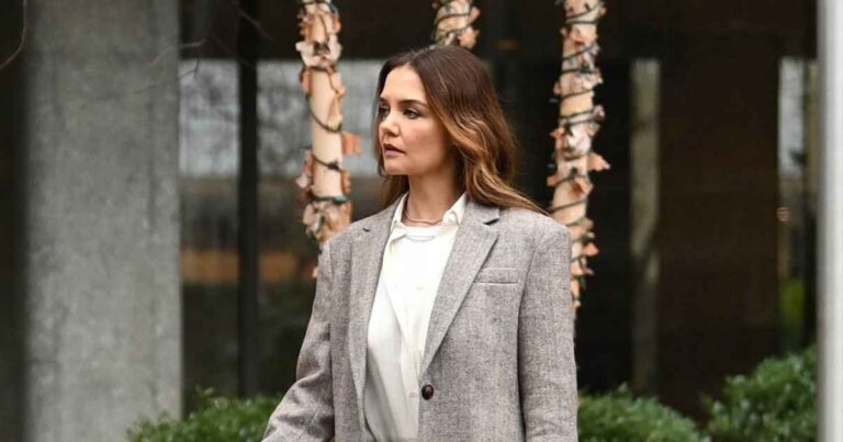 Katie Holmes Perfects the Casual Work-to-Weekend Look