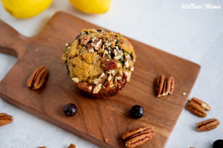 Lemon Blueberry Muffins (Paleo & Gluten Free)