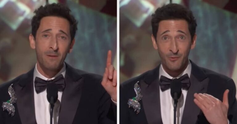 Adrien Brody’s Long Oscars Speech Is Being Criticized