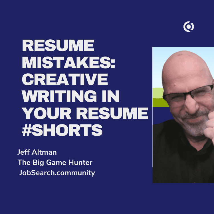 Creative Writing in Your Resume #shorts