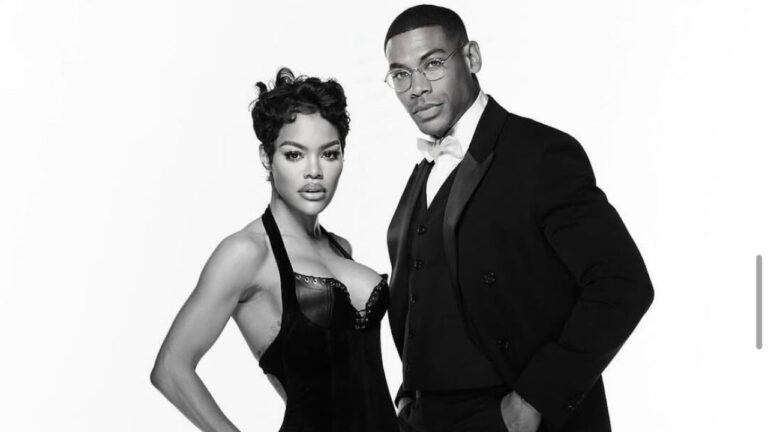 Fashion Bomb Couple: Teyana Taylor Attended the 2025 Oscars with Aaron Pierre in a Black Ludovic de Saint Sernin Dress