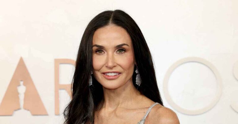 Demi Moore Processes Oscars Loss With Dog Pilaf and 2 Bowls of Fries