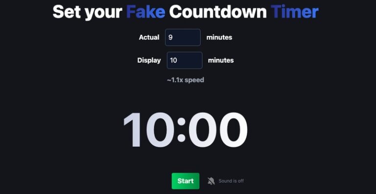 Custom Countdown Tools : FakeTimer