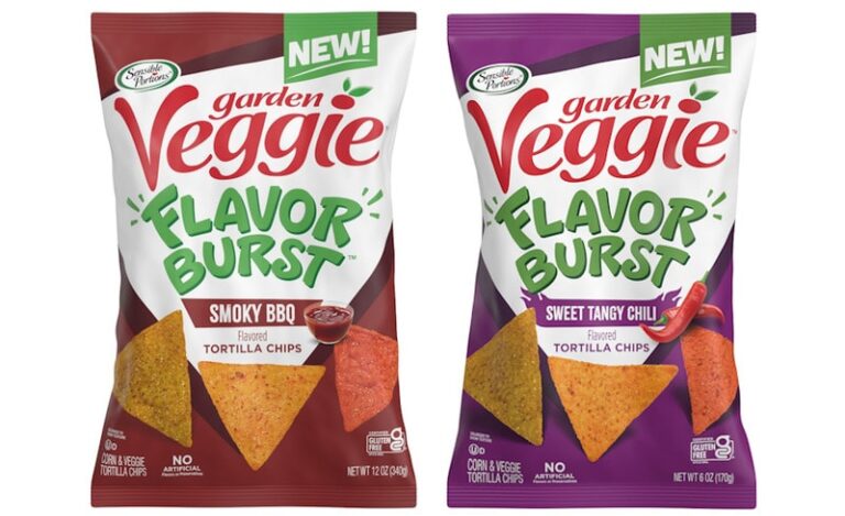 Better-for-Your Tortilla Chips : Garden Veggie Flavor Burst