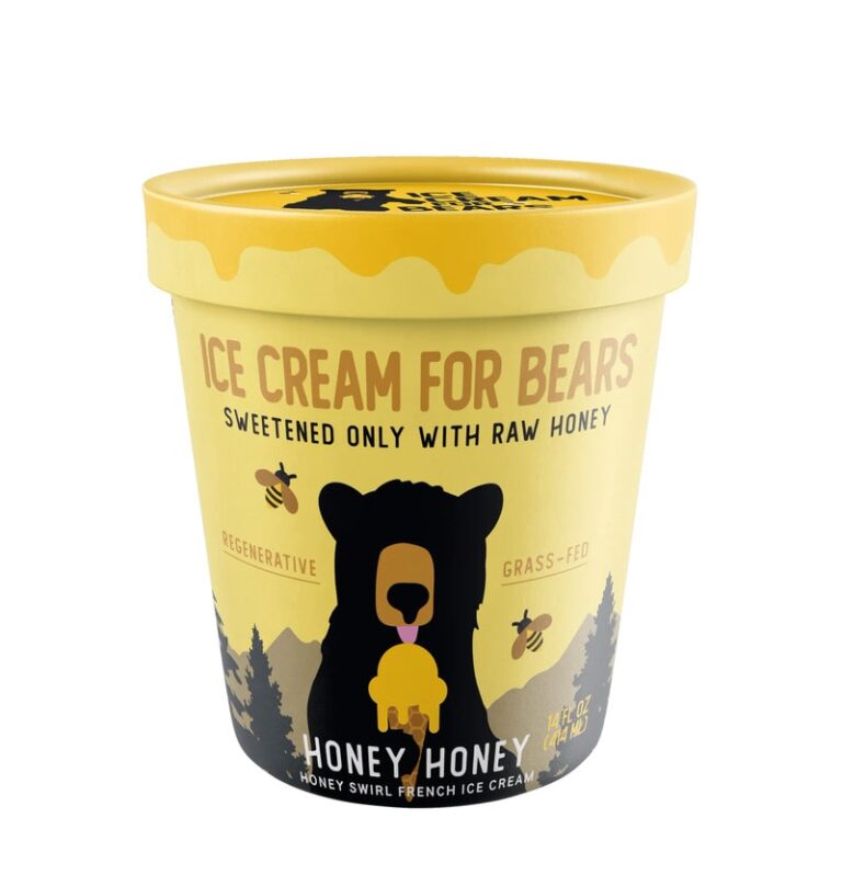 Honey-Sweetened Ice Creams : ice cream for bears