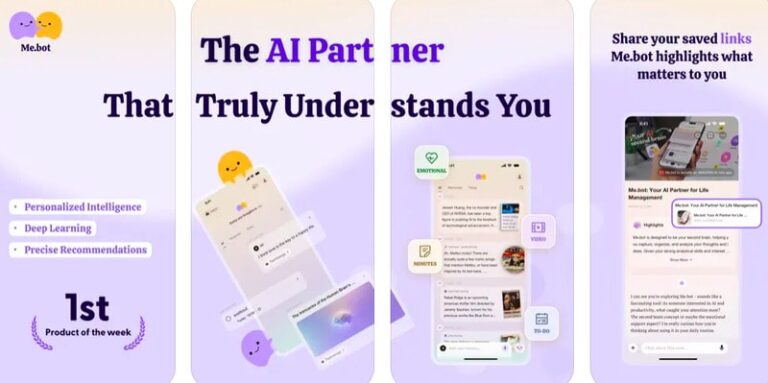 AI Journaling Tools : Me.bot For iOS