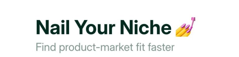 Product Fit Training : Nail Your Niche