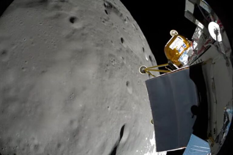 Intuitive Machines’ private Athena probe lands near lunar south pole — but it may have tipped over
