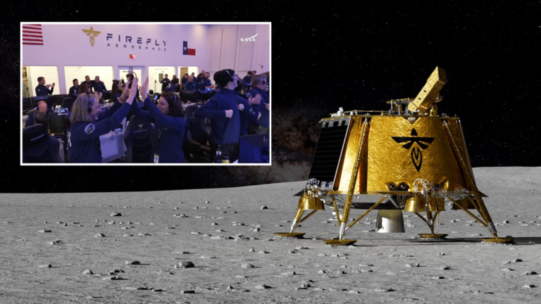 ‘We’re on the moon!’ Private Blue Ghost moon lander aces historic lunar landing for NASA