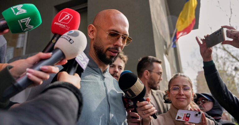 Andrew Tate Is Accused of Rape and Threatening a Woman with Gun in U.K. Lawsuit