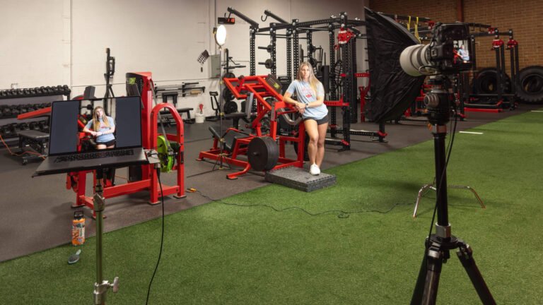 On location: Headshot in a gym