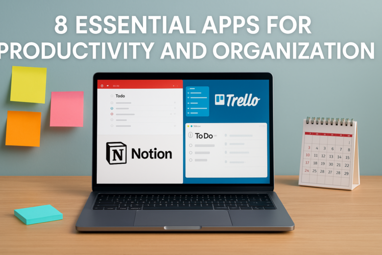 8 Essential Apps for Productivity and Organization: Streamline Your Chaos, Finally