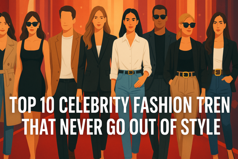 Top 10 Celebrity Fashion Trends That Never Go Out of Style