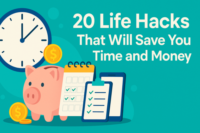 20 Life Hacks That Will Save You Time and Money (2025 Edition)