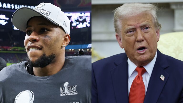 Saquon Barkley Responds To Criticism For Meeting Trump