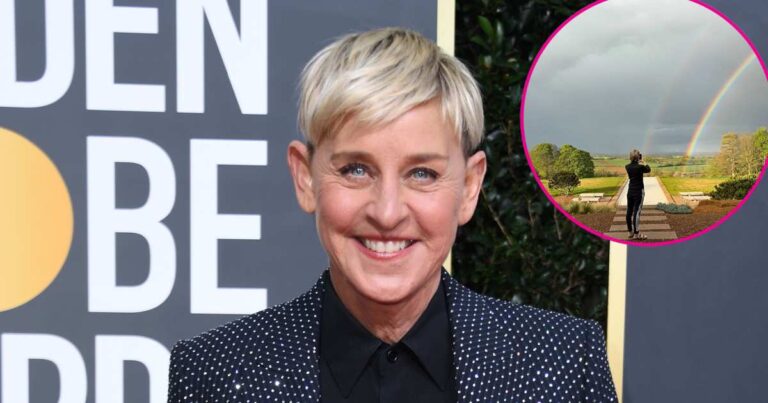 Ellen DeGeneres Shares Rainbow Snap After Cotswolds Relocation