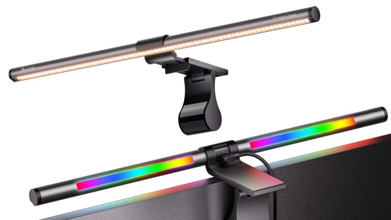 A monitor light bar with shining features