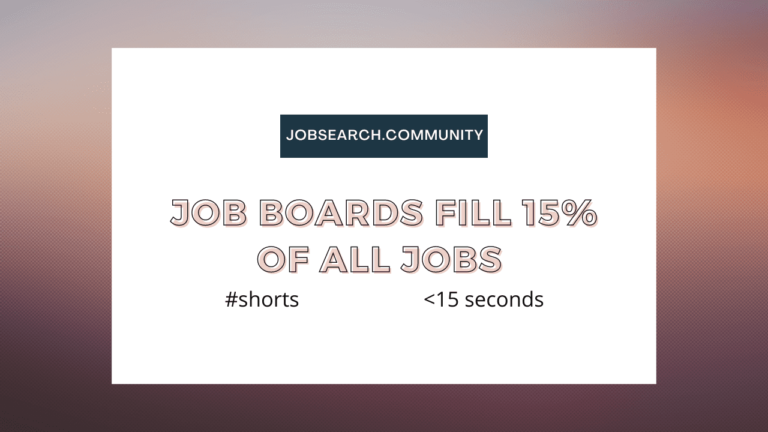 Job Boards Fill 15% of All Jobs #shorts