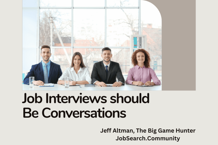 Job Interviews Should Be Conversations #shorts