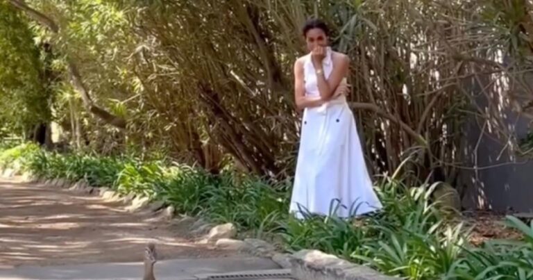 Meghan Markle Rocks White Halter Dress on Easter Sunday
