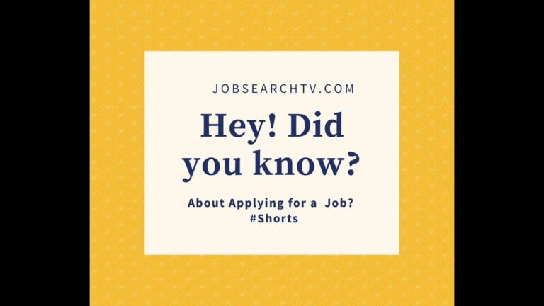 Applying for a Job #shorts