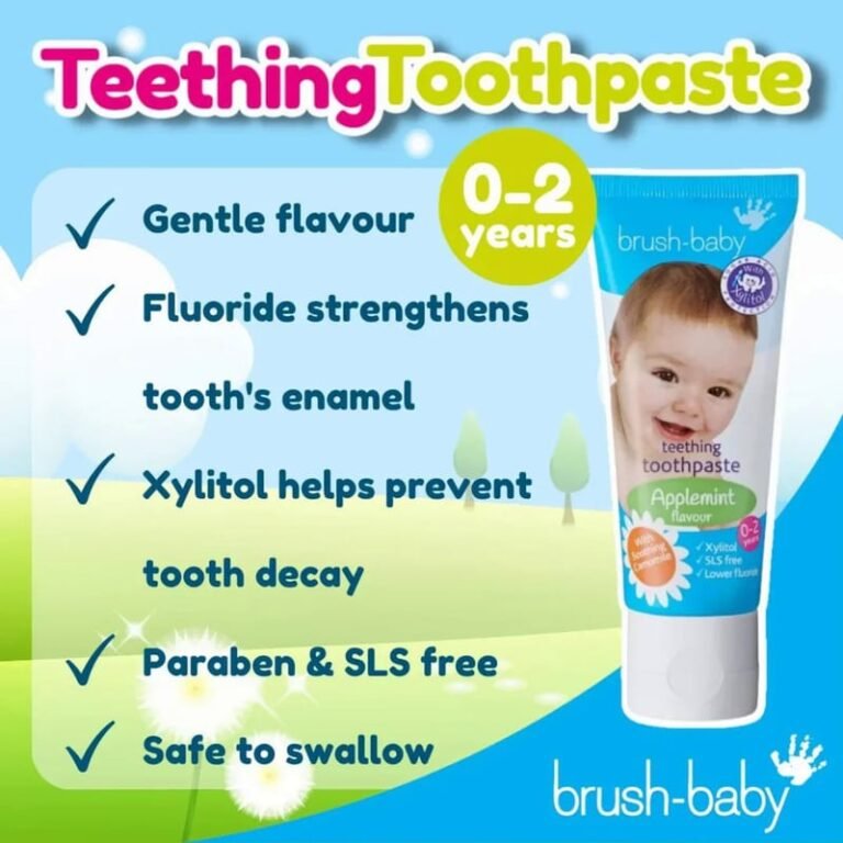 Teething Care Baby Toothpastes : Brush Baby teething toothpaste