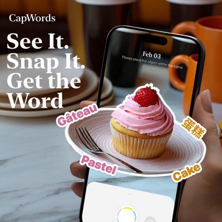 Visual Language Learning Apps : CapWords