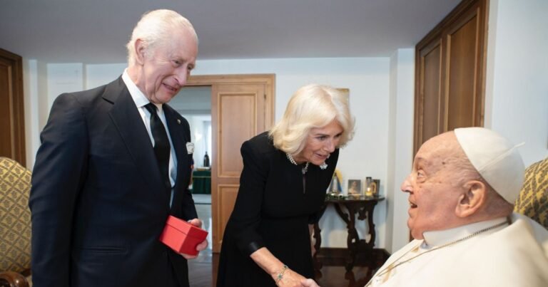 King Charles, Queen Camilla Meet Pope Francis on 20th Wedding Anniversary