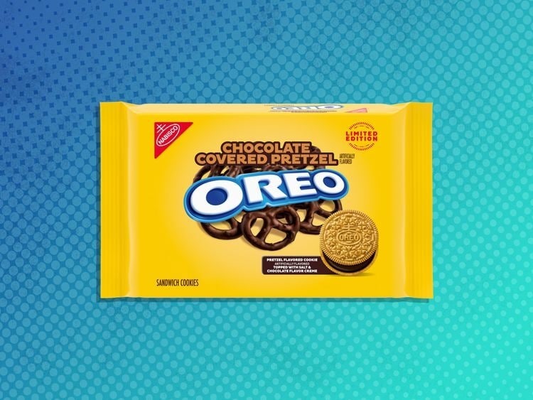 Salty Artisan-Inspired Sandwich Cookies : Chocolate Covered Pretzel Oreo