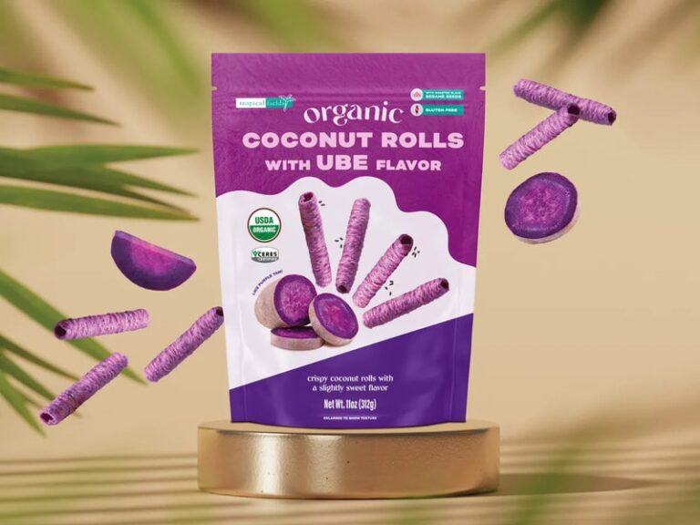 Coconut Rolls Filled with Ube