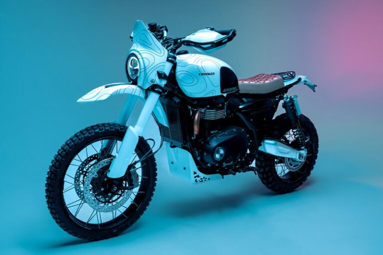 Topographically-Inspired Motorcycle Kits : Crooked Motorcycles Alps Edition
