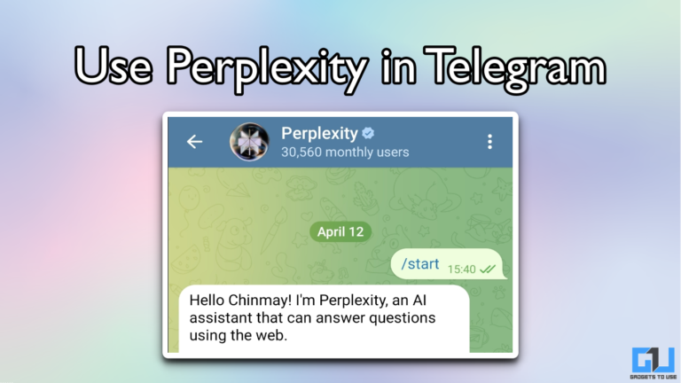 Perplexity is now in your Telegram DMs: Don’t Miss Checking Out