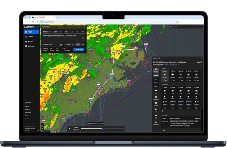 Web-Based Flight Planning Platforms : Garmin Pilot Web