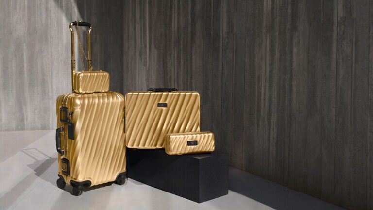 Exclusive Gold-Hued Luggage Collections : Gold-Hued Luggage