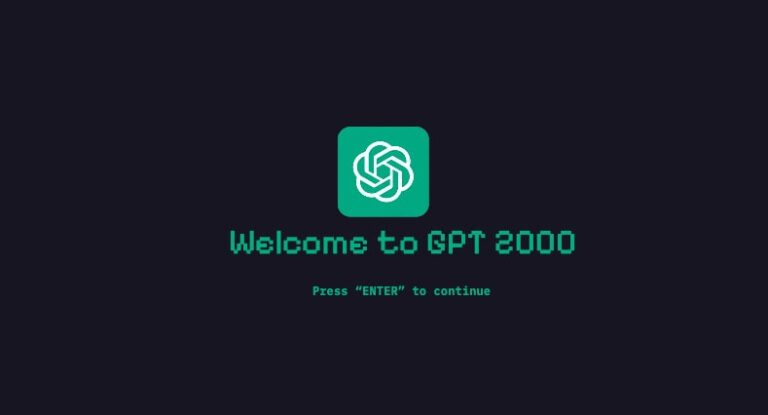 Retro AI Experiences : GPT 2000